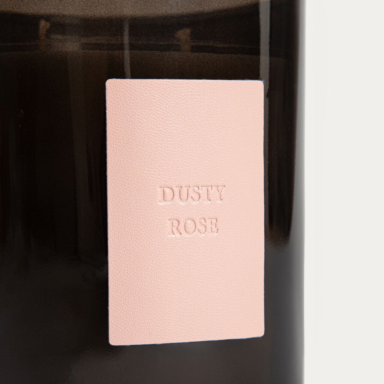 Lumanare parfumata Urban Leather, Dusty Rose, Homla, 380 g, ceara de soia, negru — imaginea 4