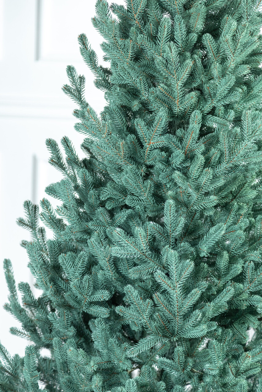 Brad artificial Christmas Deluxe by Sersimo, Viena Select argintiu, integral 3D, 210cm — imaginea 16