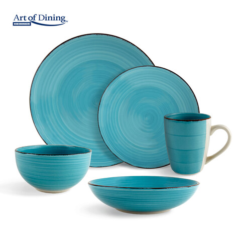 Set 6 boluri Gala Blue, Heinner, Ø14 cm, ceramica, albastru