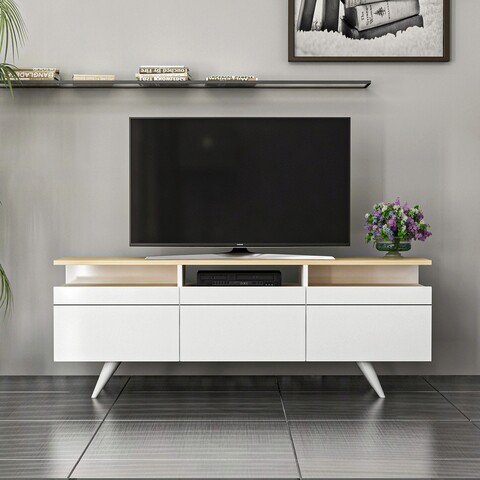 Comoda TV, Inarch, Berlin 150, Stejar / Alb Inarch
