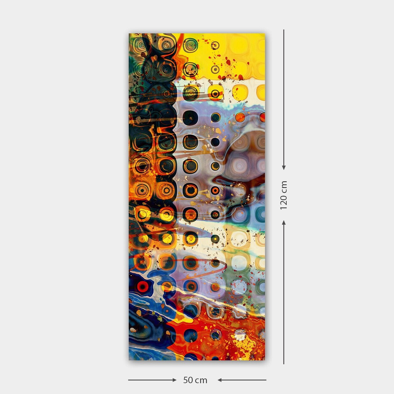 Tablou decorativ, DKY756283_50120, Canvas, Rama din lemn (grosime 3 cm), Multicolor — imaginea 3