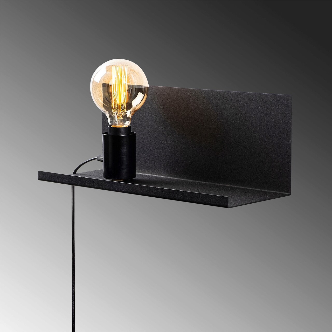 Aplica de perete, Sheen, 521SHN2191, Metal, Negru
