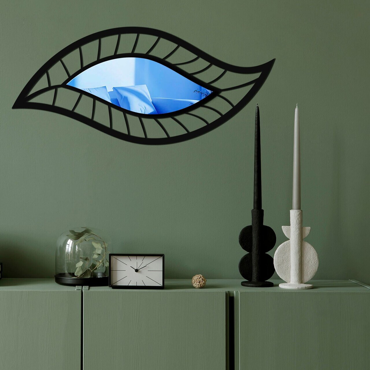 Oglinda decorativa Ozgl513 PLEXIGLAS Partea de jos: 100% EVA (Grosime: 10 mm Albastru