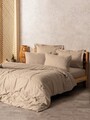 Lenjerie de pat pentru o persoana, Plaid - Mink, Cotton Box, Bumbac Ranforce