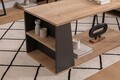 Masuta de cafea, Arnetti, Lissa, 120x50x48 cm, PAL, Safir / Negru