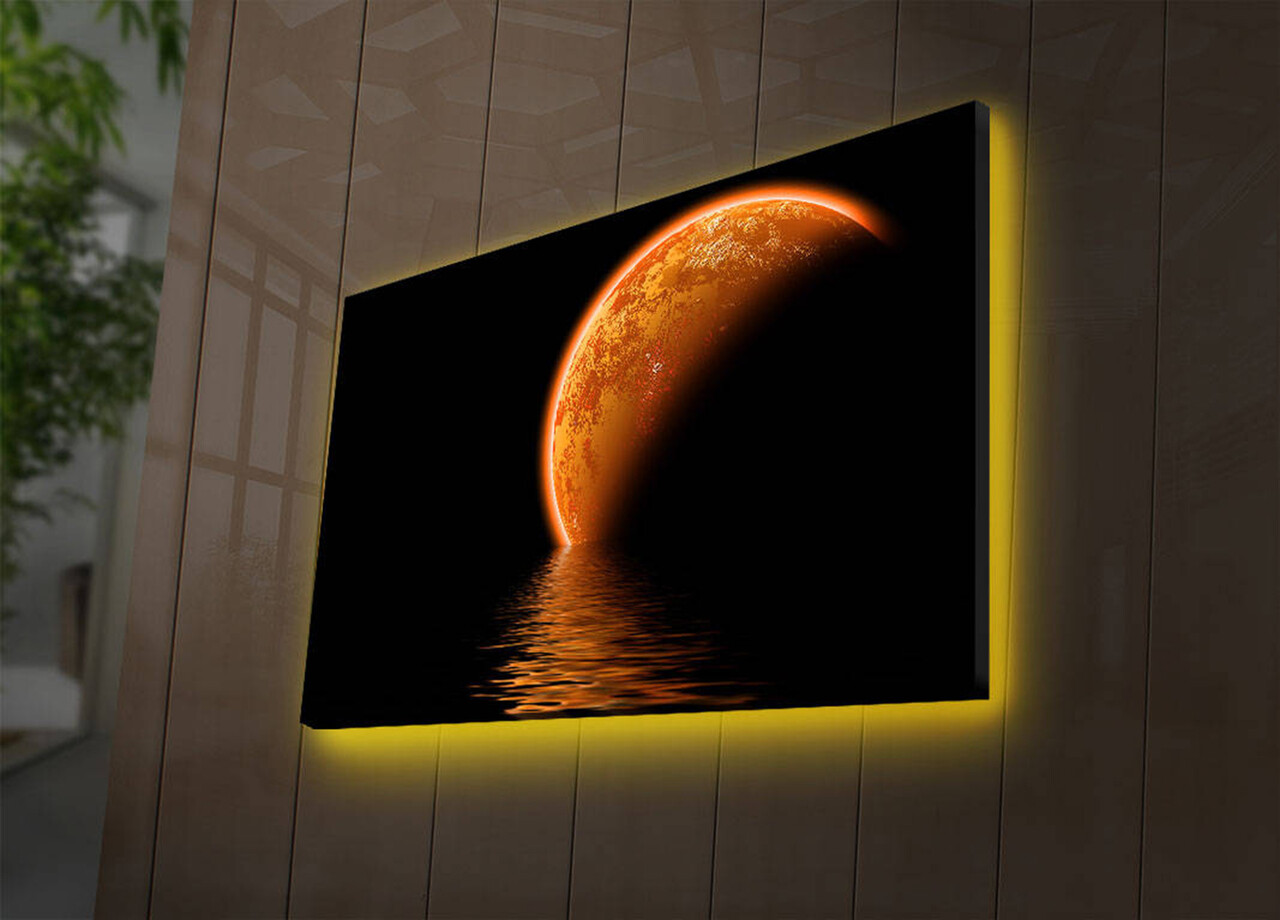 Tablou decorativ cu lumina LED, 4570DACT-10, Dimensiune: 45 x 70 cm, Multicolor - view 3