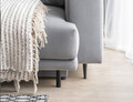 Canapea extensibila 4 locuri ELTAP, SO-DAL-04VE, Dalia, 248x84x95 cm, lemn/poliester, gri deschis