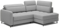 Coltar extensibil dreapta 3 locuri ELTAP, RT-04ROY, Barea, 208x160x100 cm, lemn/poliester, gri deschis