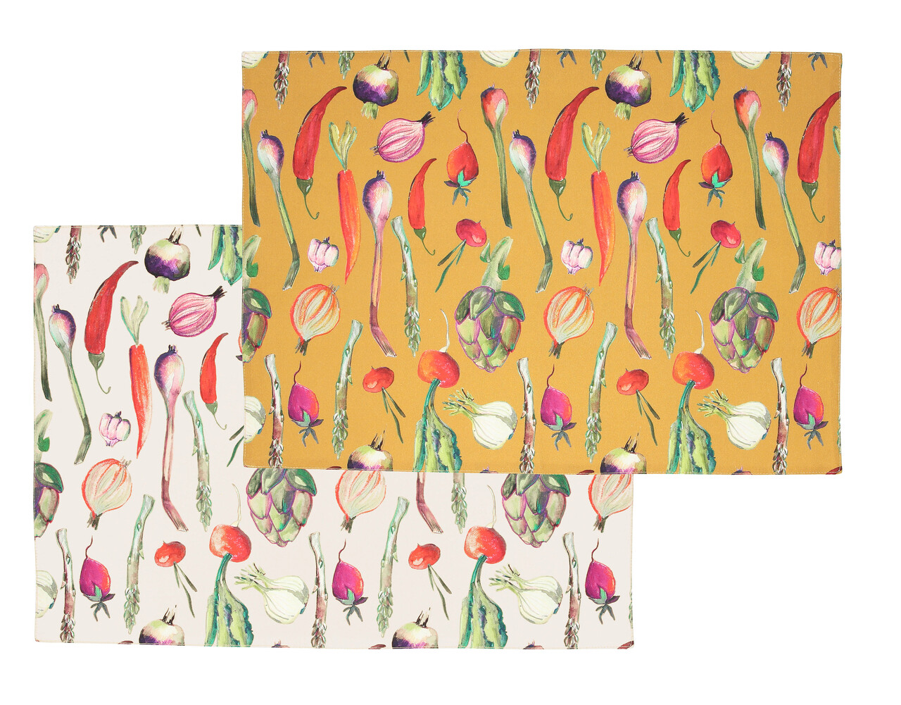 Set 2 suporturi pentru farfurie Ortolana, Andrea Fontebasso, 35x50 cm, bumbac, multicolor