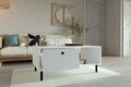 Masuta de cafea, Puqa Design, Nando, 100x43x60 cm, PAL, Alb