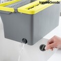 Mop cu galeata, cu tripla actiune Trimo, InnovaGoods, cap rotativ 180°, 4 L