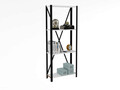 Corp biblioteca, Puqa Design, London, 60x149.5x29 cm, PAL, Alb/Negru