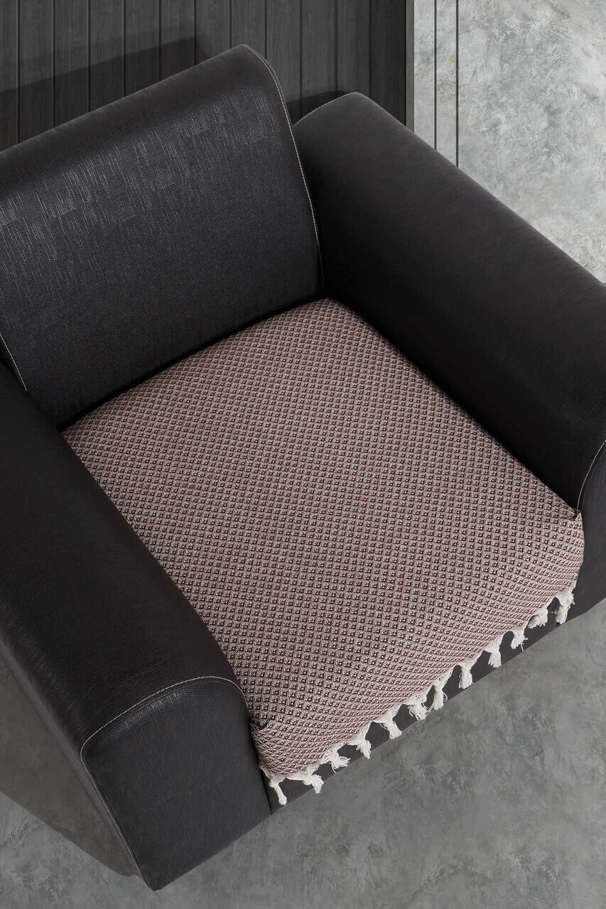 Cuvertura de pat, L'essentiel Maison, 70 Berjer, Bumbac, Maro — imaginea 2