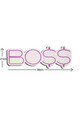 Decoratiune luminoasa LED, BOSS, Benzi flexibile de neon, DC 12 V, Roz