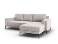 Coltar dreapta, Orrino, Mazzini Sofas, 4 locuri, 242x164x82 cm, catifea, argintiu