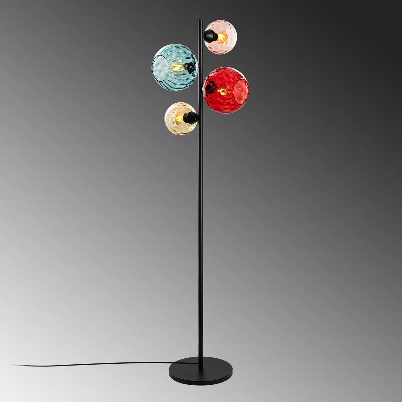 Lampadar, L'essentiel Maison, 521SHN3657, Multicolor / Negru - view 6