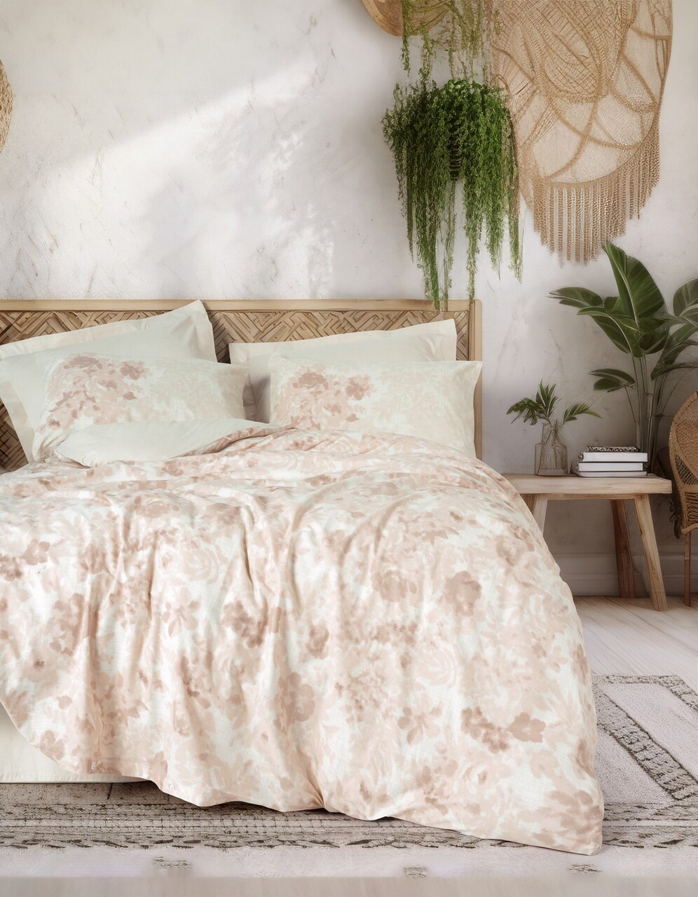 Lenjerie de pat dubla King (FR) L'essentiel Maison Vestige Bej