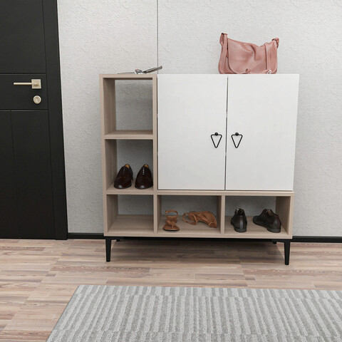 Consola, retricy, platin, 100x35x100 cm, pal, alb / cordoba