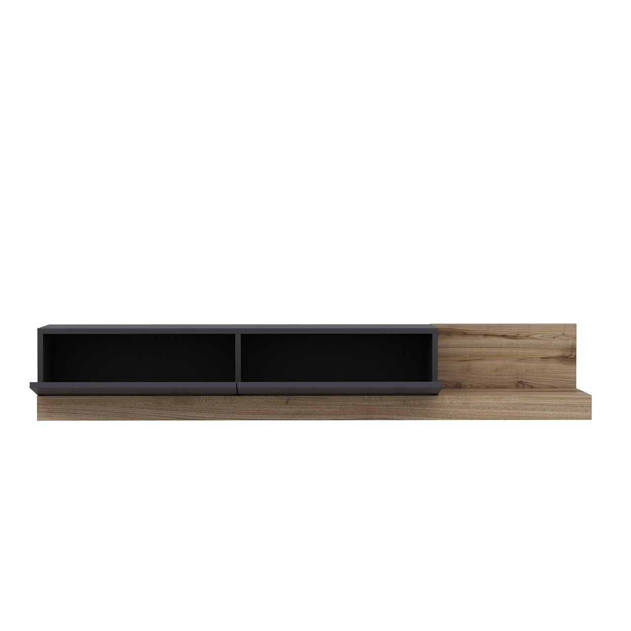 Comoda TV, Inarch, Majör, 180x30x37 cm, PAL, Antracit / Nuc