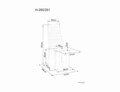 Scaun H261 II, Signal, 40x38x96 cm, piele ecologica, negru/argintiu