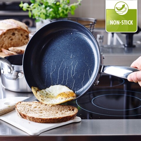 Tigaie, greenpan, barcelona evershine, 30 cm Ø, inox 3 straturi