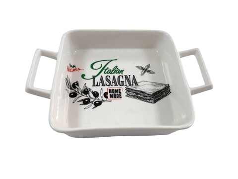Vas pentru cuptor Lasagna square, 20x15x3.5 cm, portelan