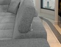 Coltar extensibil dreapta 4 locuri ELTAP, RT-03TOU, Eridano, 275x202x88 cm, lemn/poliester, gri inchis