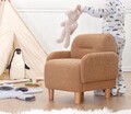 Fotoliu pentru copii, Fluffe, 209FLF1429, Blana artificiala, Maro