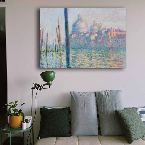 Tablou decorativ, 70100MONET029, Canvas , Lemn, Multicolor Claude