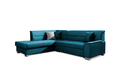 Coltar extensibil stanga 4 locuri ELTAP, BR48, Bergen, 247x214x83 cm, lemn/poliester, albastru