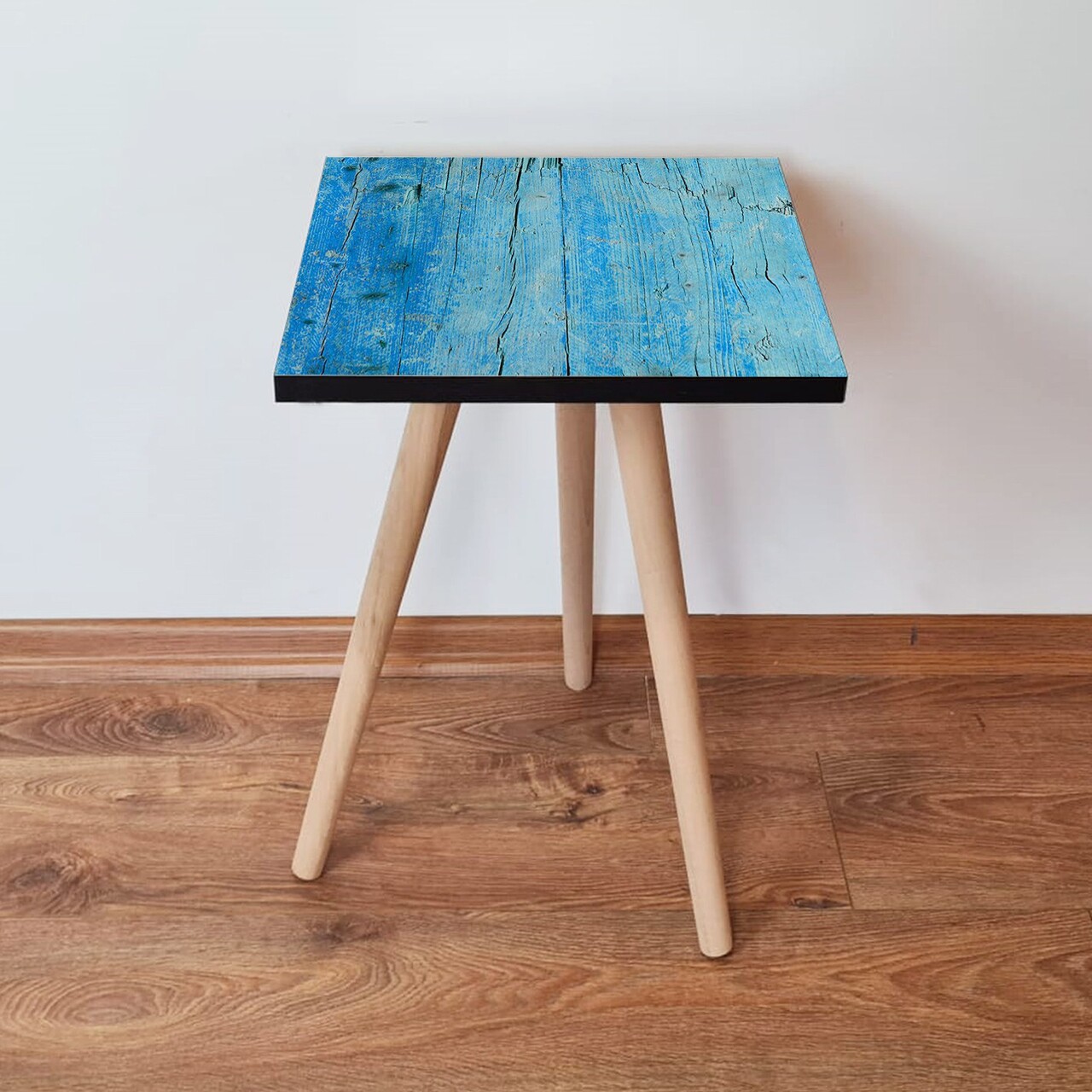 Masuta, Leona, Shp129, 35x42x35 cm, Albastru/Negru