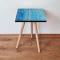 Masuta, Leona, Shp129, 35x42x35 cm, Albastru/Negru