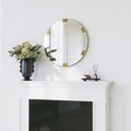Oglinda decorativa, Neostill, Chakra Mirror, 100% CARTON DURO, Auriu
