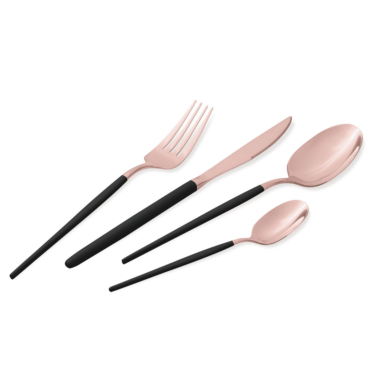 Set tacamuri 24 piese Berlinger Haus, Cutlery, inox, negru/roz - imagine 8