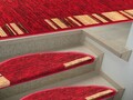 Covor scari Phoenix Semirotund, Decorino, 23x64 cm, poliamida, rosu