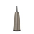 Perie de toaleta cu suport, Brabantia, ReNew Platinum, 12x12x42 cm, otel, gri inchis