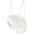 Leagan gradina/terasa Circle Doira, Homla, 82x60x115-138 cm, bumbac/poliester, bej
