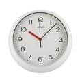 Ceas de perete Rocha, Versa, 29.3 cm, plastic, alb