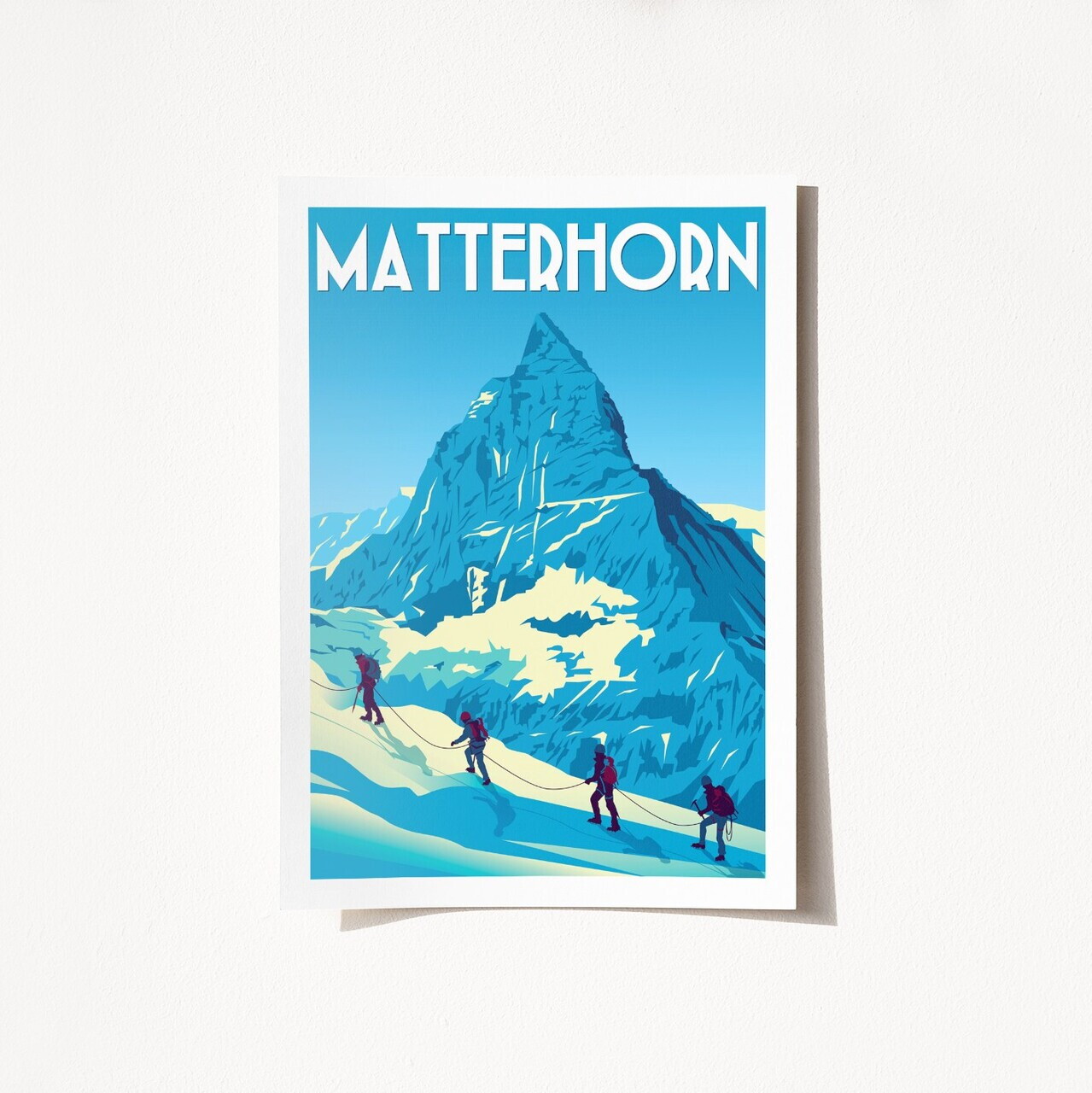 Poster A3, Matterhorn, SATIN MAT, Dimensiune: 29,7 x 42 cm - A3, Multicolor
