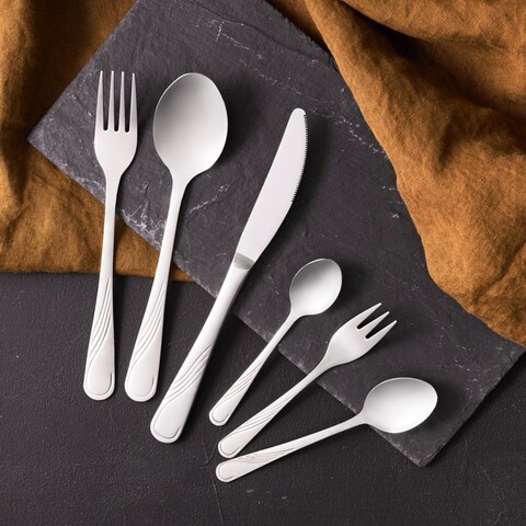 Set tacamuri 36 piese + cutie cadou napoli, ambition, inox