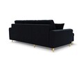 Coltar extensibil reversibil 4 locuri, Moghan, Micadoni Home, GL, 241x145x88 cm, catifea, albastru inchis
