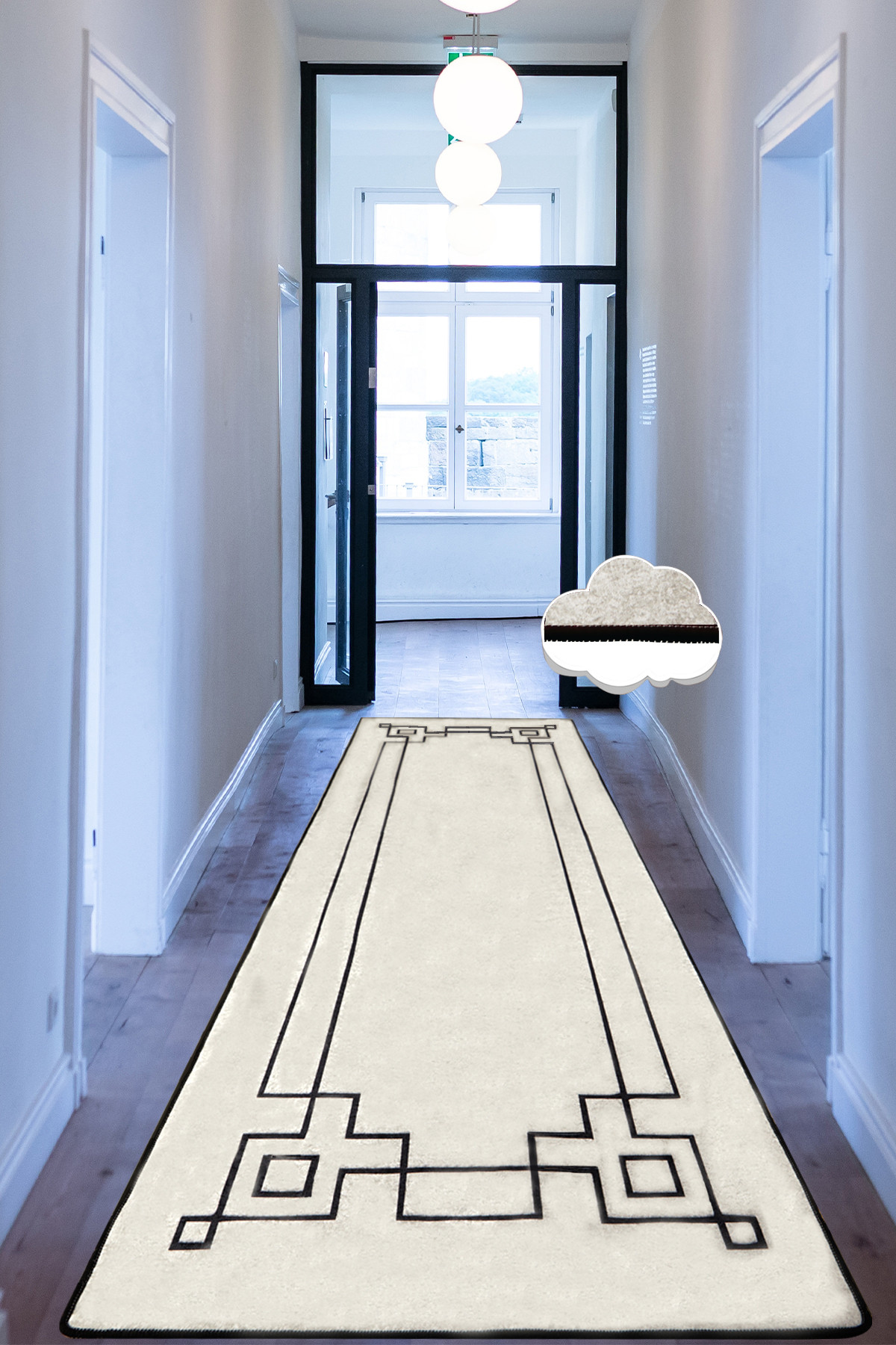 Covor, Square, 150x300 cm, Ecru