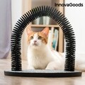 Suport de ascutit gheare pentru pisici si cerc de masaj InnovaGoods, 36x34x28 cm