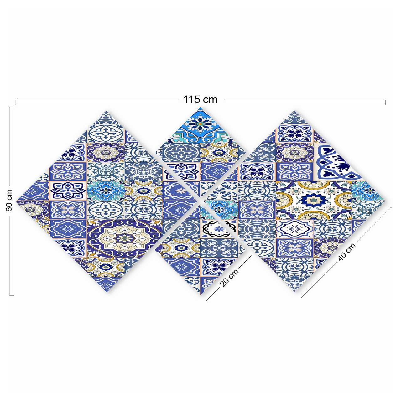 Set 4 tablouri decorative, 4MDF2987533, MDF, Imprimat UV, Multicolor