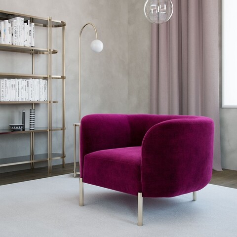 Fotoliu Macaroon, Ndesign, 98x82x70 cm, lemn, fucsia 98x82x70