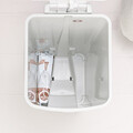 Cos de gunoi cu pedala, Brabantia, StepUp, 40 L, 35.2x28x66.6 cm, polipropilena, gri deschis