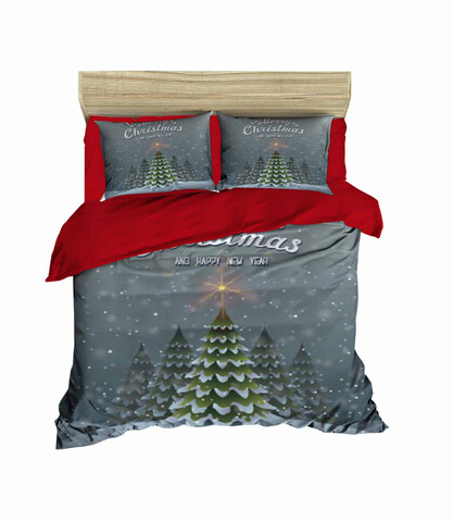 Lenjerie de pat dubla king (eu) (es), 3 piese, 443, pearl home, poliester satinat