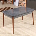 Masa extensibila, Beckley, Aris, 132x79x76.5 cm, Antracit / Nuc