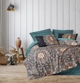 Lenjerie de pat dubla, Ornate - Petrol, Cotton Box, Bumbac Satinat
