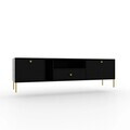 Comoda TV ADRK, Tili 2D 1S, 180x40.8x50 cm, PAL laminat, negru